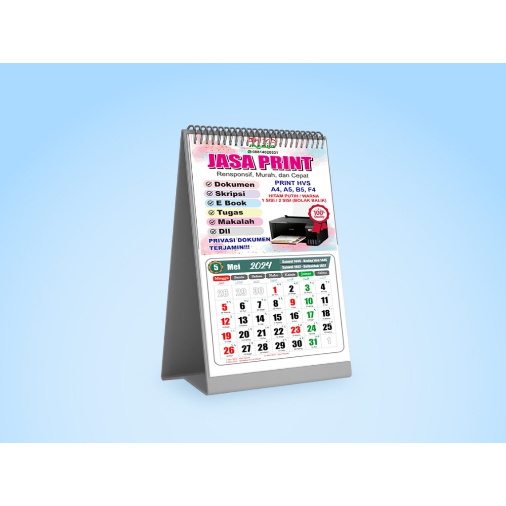 

kalender meja mini kecil