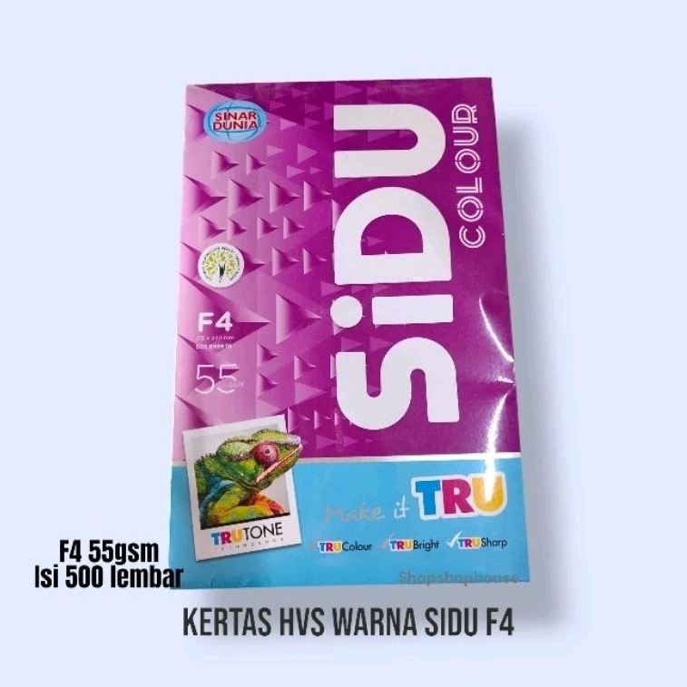 

Kertas hvs warna F4 55gr pink, biru, kuning, hijau ( 500 lembar)