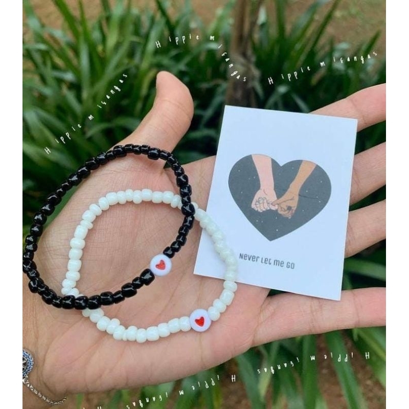Gelang Couple/pacar/sahabat/hitamxputih