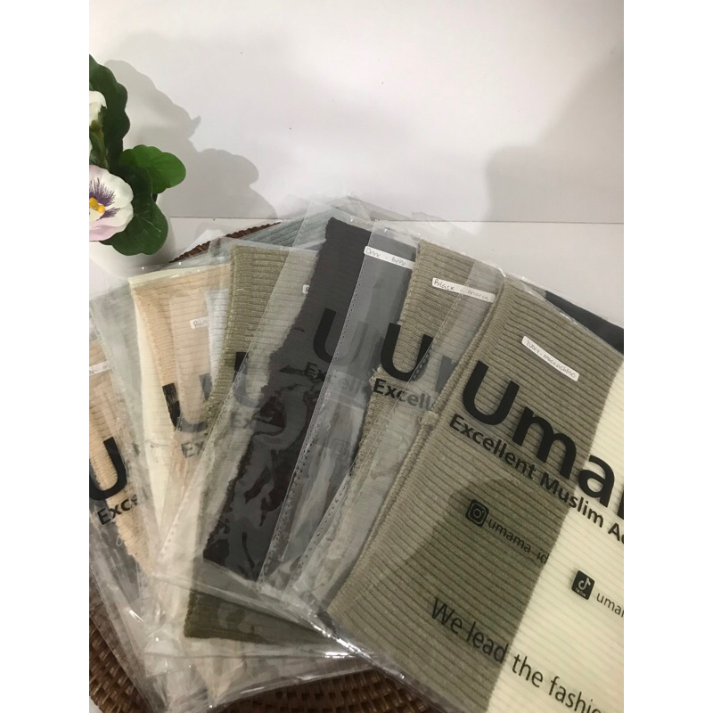 Bandana Rajut 2 Warna Premium by Umama Scarf, Inner Ciput Rajut UMAMA