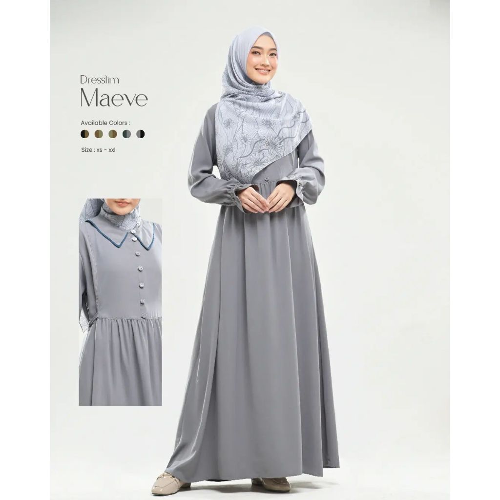 Dresslim Maeve | Dress dewasa rabbani original | Dress Rabbani | Gamis Rabbani Terbaru [ Ori Rabbani