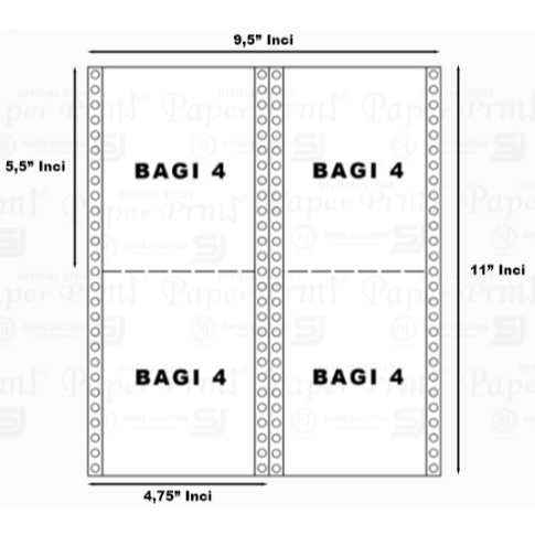 

Kertas PPOB POST ukuran WARTEL DPH 1Ply Panjang x Lebar = 14cm x 12cm . Kertas Continuous Form Struk PPOB PLN A4 Dibagi 4 Wartel 1 Ply 200 Lembar