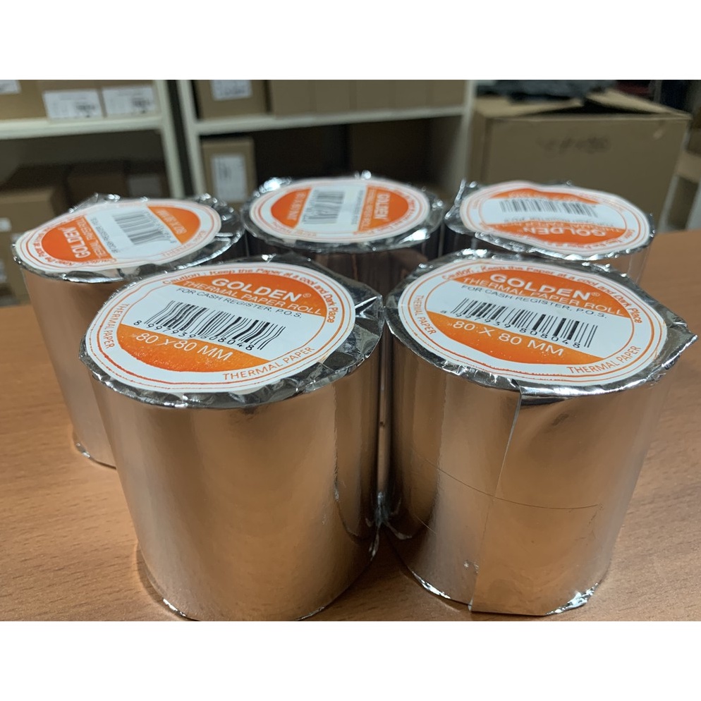 

H19 KERTAS THERMAL STRUK 8x8mm MERK GOLDEN UNTUK EPSON TM T82 ATAU PRINTER 8MM MURAH Diminati