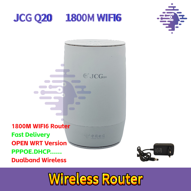 Bekas 1800M Dual Band WI-Fi6 Router JCG Q20 OPEN WRT