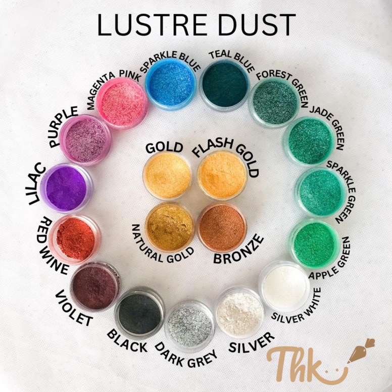 

Dskon 2gr Lustre Luster Dust Serbuk Bubuk Glitter EDIBLE Untuk Makanan Minuman Paling Diminati