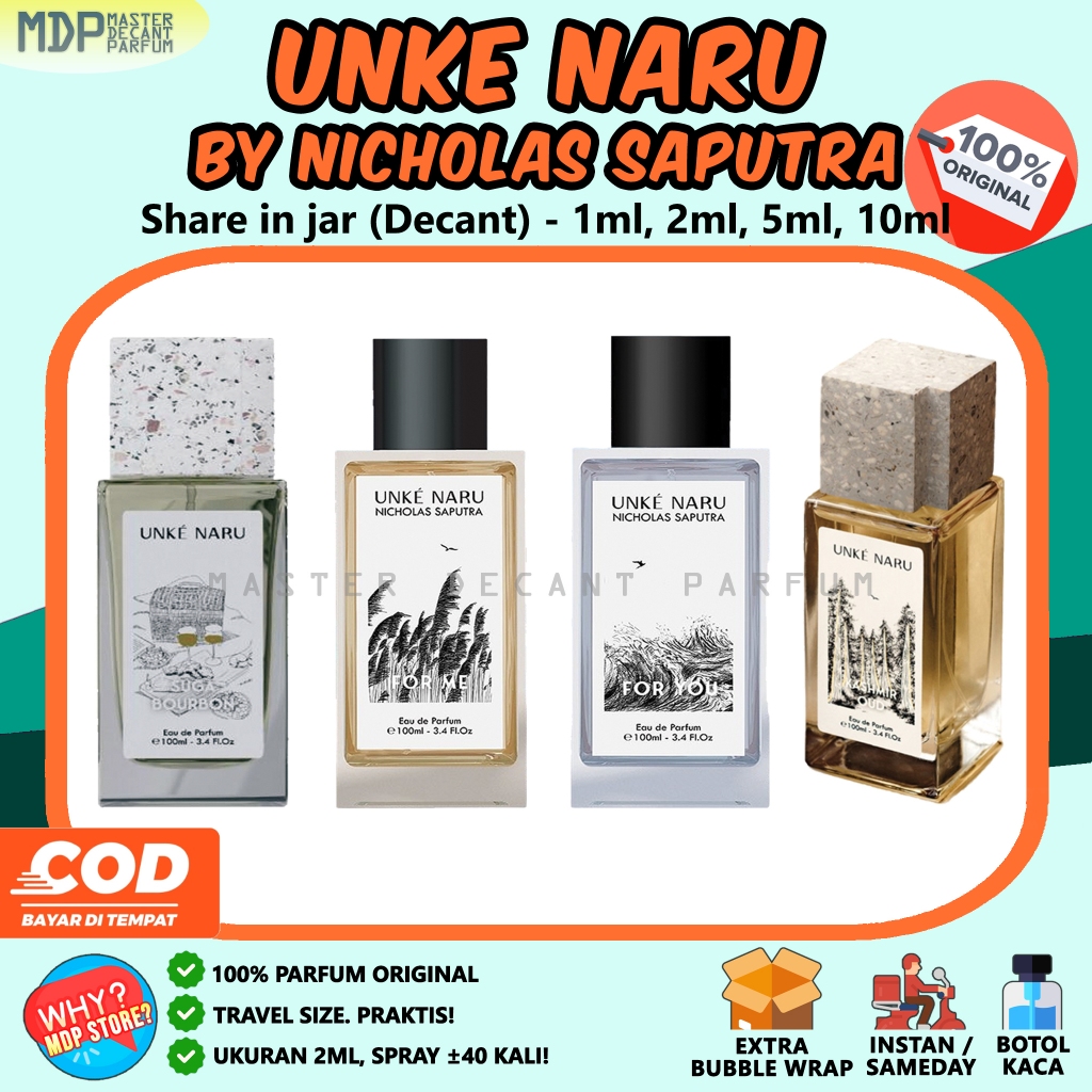 (Share Decant) UNKE NARU By Nicholas Saputra EDP Parfum 100% Original 1ml 2ml 5ml 10ml