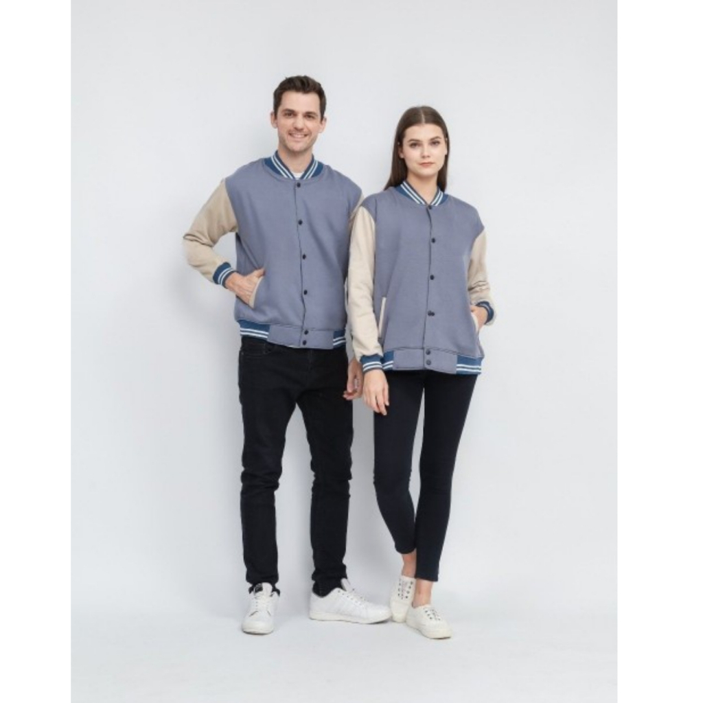 Jaket Varsity  Baseball Polos Unisex / Varsity Jacket Distro Unisex (Pria&Wanita) High Quality