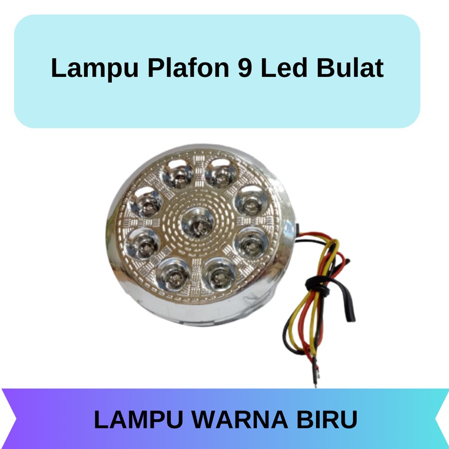Lampu Plafon 9 Led Bulat