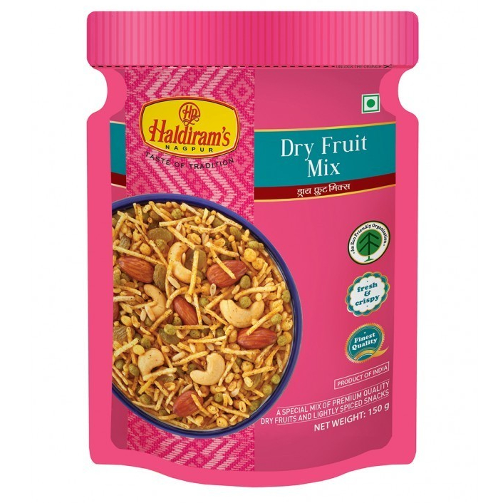 

DRY FRUIT MIX HALDIRAM'S 150G / Namkeen / Snack India