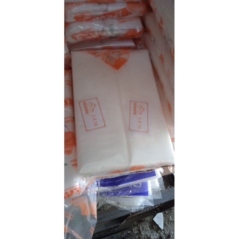 

5x15 jeruk es lilin ukuran 5X15 bahan bagus tebal