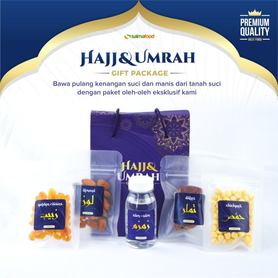 

Promo 7.7 Paket Premium Oleh Oleh Haji & Umrah Salmafood Kurma Kacang Arab Kismis Zamzam Almond
