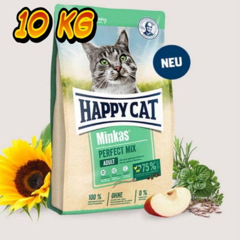 Makanan Kucing Happy Cat Minkas Perfect Mix 10kg 10 kg Happy Cat