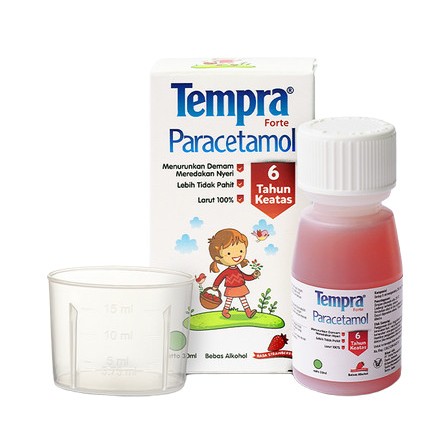 TEMPRA FORTE Syrup 60 ML - Obat Demam Anak Parasetamol 250 MG Paracetamol Sirup