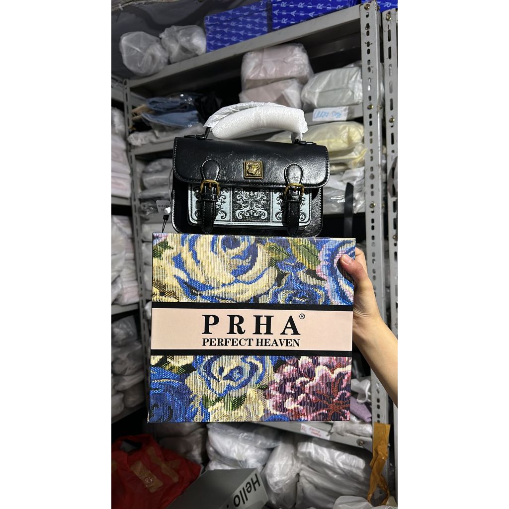 Tas premier bags praha bordir biru dus