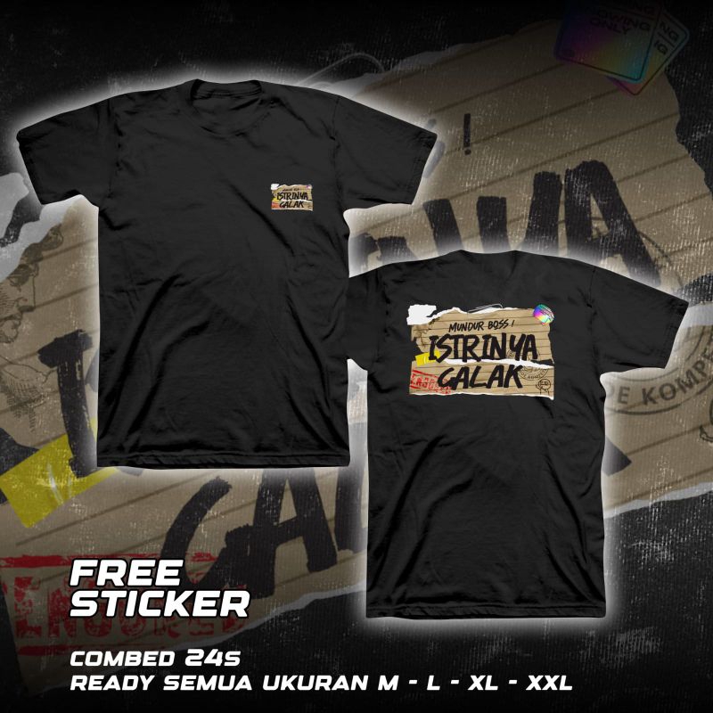 KAOS MUNDUR BOS ISTRINYA GALAK