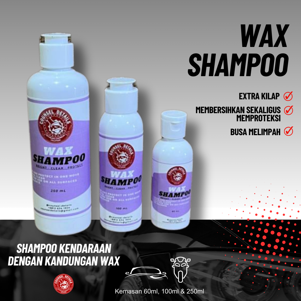 [ GRATIS Shampoo Wax 1 Sachet ] Wax Shampoo Mobil Motor Extra Kilap / Shampoo Pembersih dan Pengkila