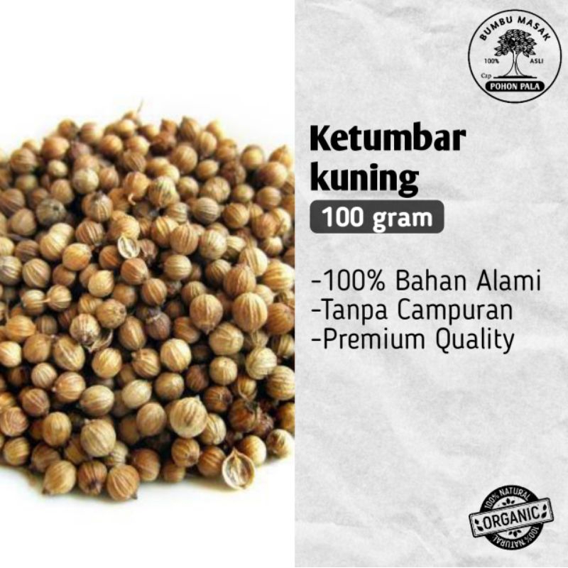 

Ketumbar Kuning 100 Gram Quality premium