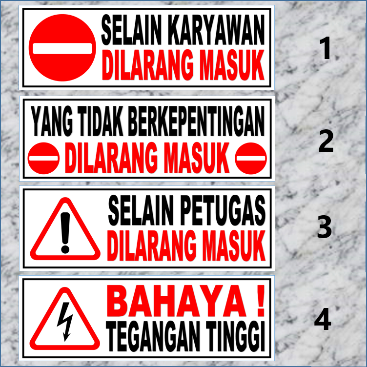 

Tulisan Karyawan / Petugas Akrilik