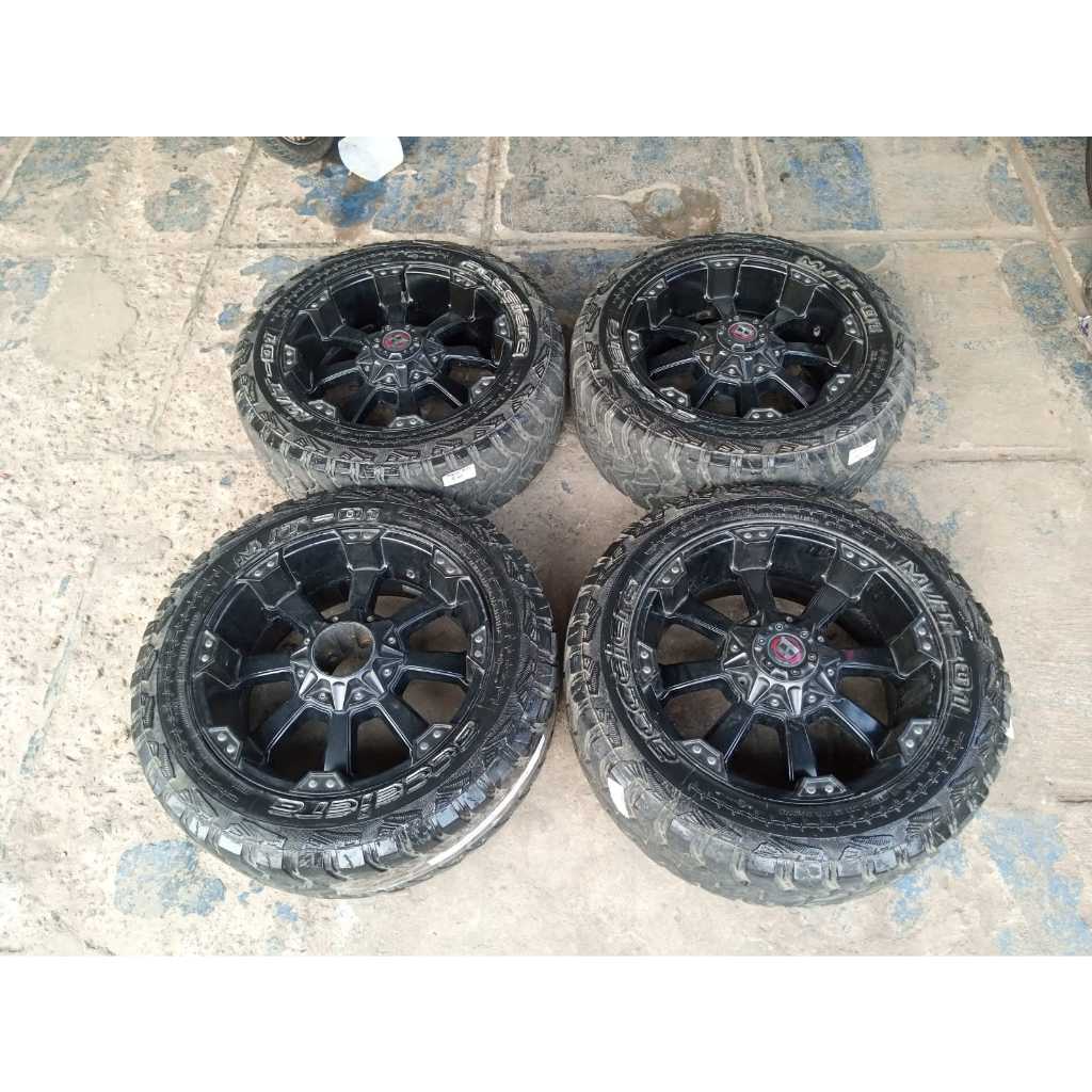 Velg mobil racing bekas balistik ring 20 lubang 6x139 ban itungan bonus saja