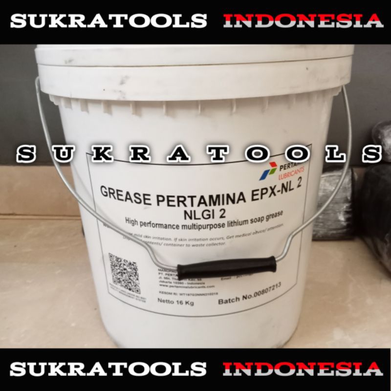 Gemuk Pelumas 16Kg Grease Pertamina EPX-NL 2 Multipurpose Lithium Soap