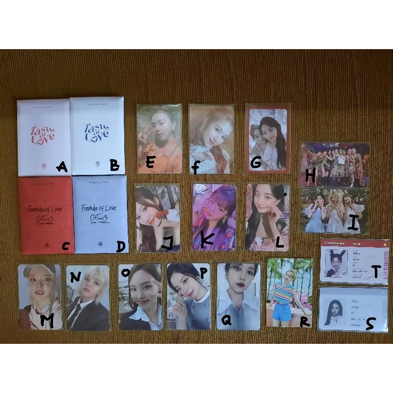[OFFICIAL] POB Photocard Twice Formula Of Love, Taste Of Love, More and More, Twaii TC, Underprice