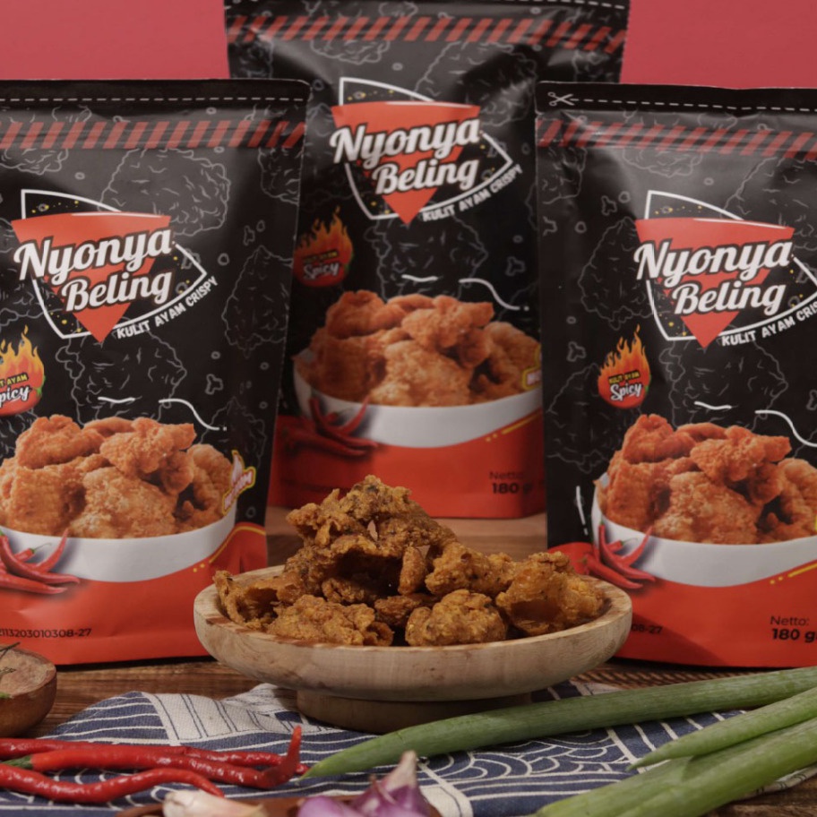 

Ready Nyonya Beling Keripik Kulit Ayam Spicy 18gram