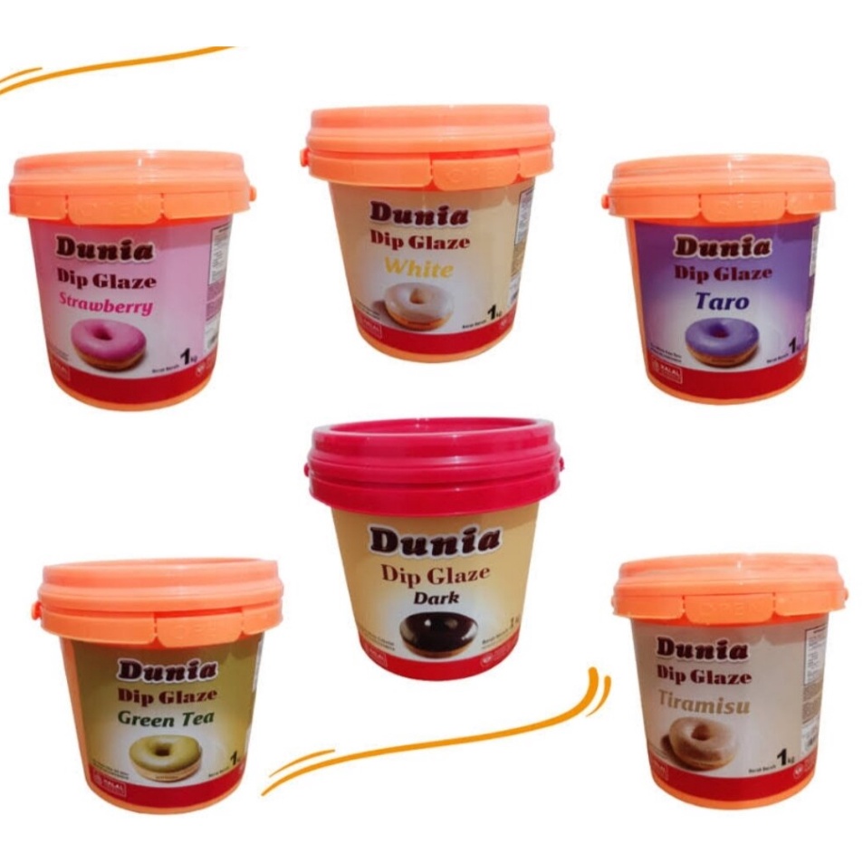 

Best Product Dunia Dip Glaze Eco 1kg All Variant Topping Donut