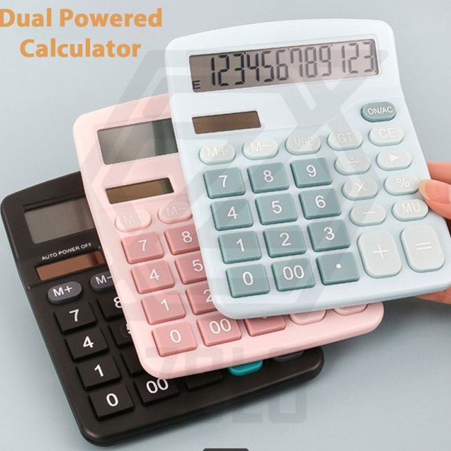 

zolo DEXIN Kalkulator Warna Pastel Dual Solar Panel 12 Dit