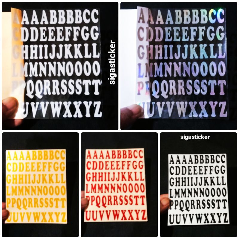 STICKER ABJAD HURUF STIKER ABJAD HURUF CUTTING