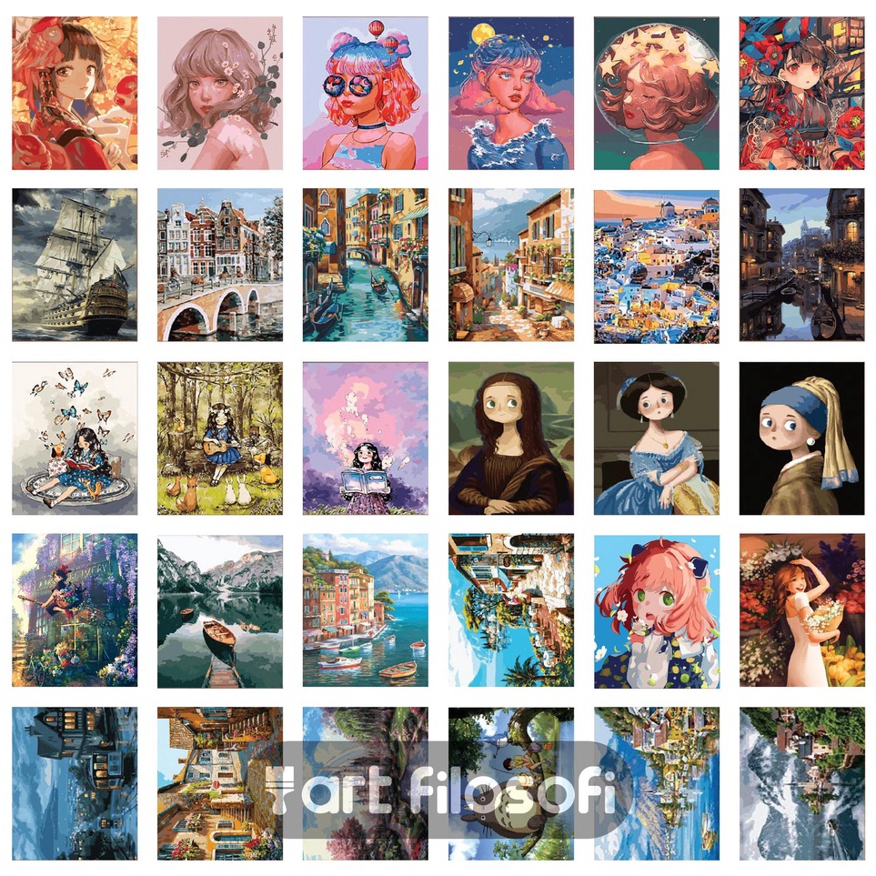 

Produk Keren Paint By Number 4x5cm DIY Kit