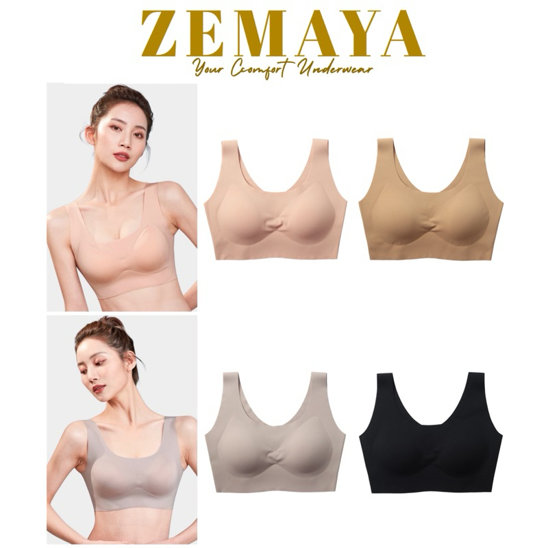 Zemaya - Bra Wanita Seamless Tanpa Kawat JAPAN TECHNOLOGIES FREYA SERIES/ Sport Bra Premium Wanita /