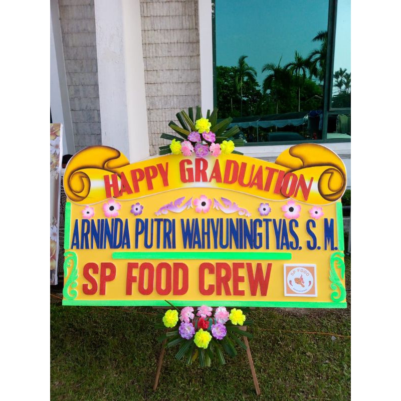 Papan Bunga Ucapan Wisuda
