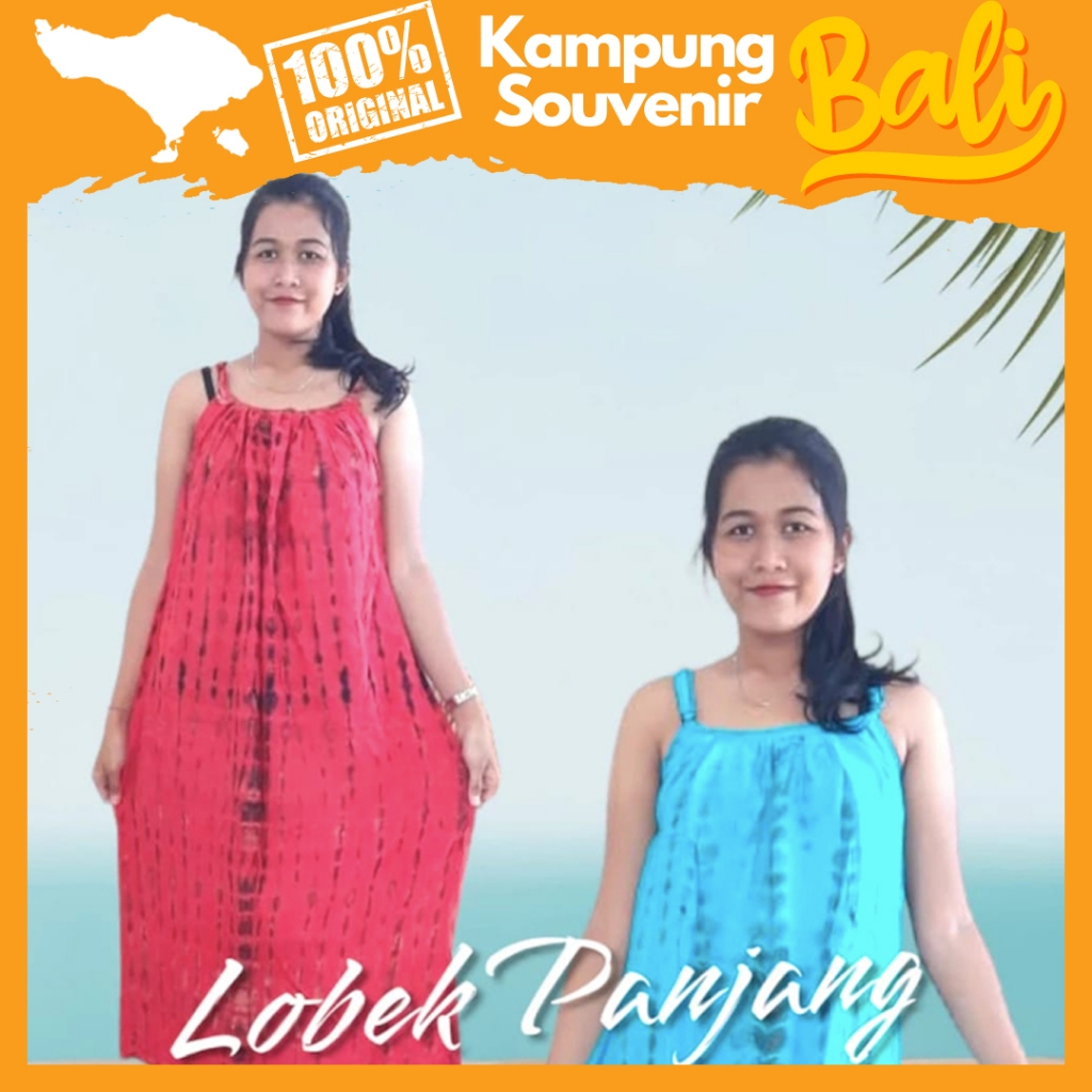 Daster Lobek Panjang Lilit TIE DYE Rayon Adem Baju Tidur Wanita Oleh Oleh Khas Bali Kampung Souvenir