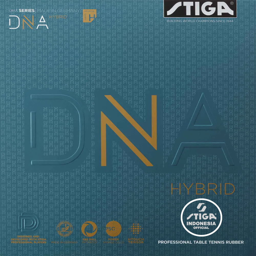 Stiga DNA Hybrid Hard | Karet Rubber Pingpong Original standar ITTF