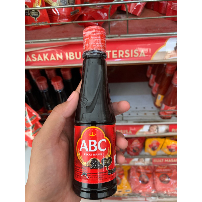 

Kecap Abc botol ukuran 135ml