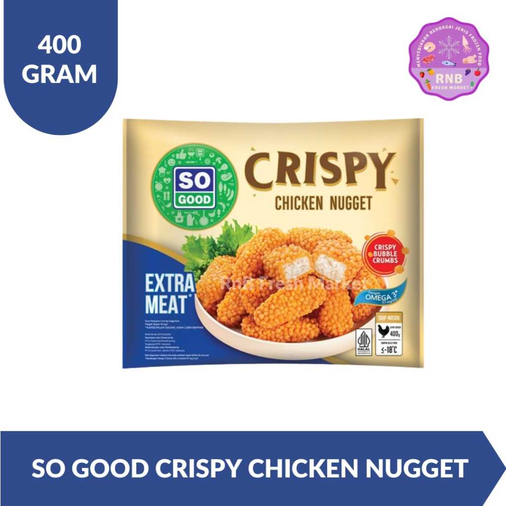 

So Good Crispy Chicken Nugget Netto 400 Gram