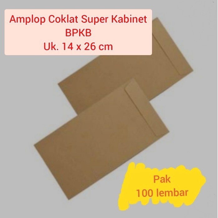 

AMPLOP COKLAT SUPER CABINET PERPAK