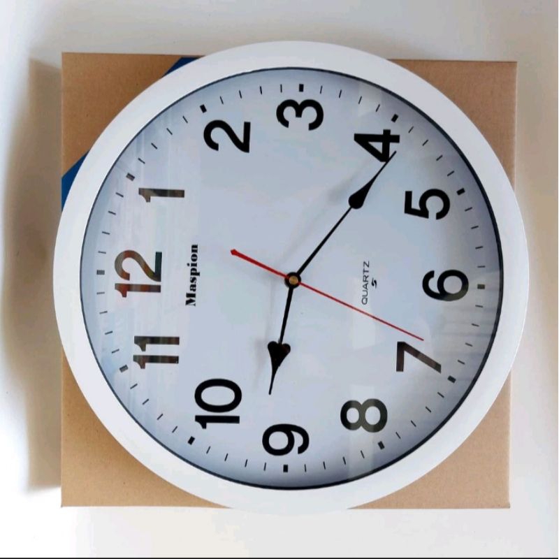 Jam dinding bulat besar maspion 39 cm