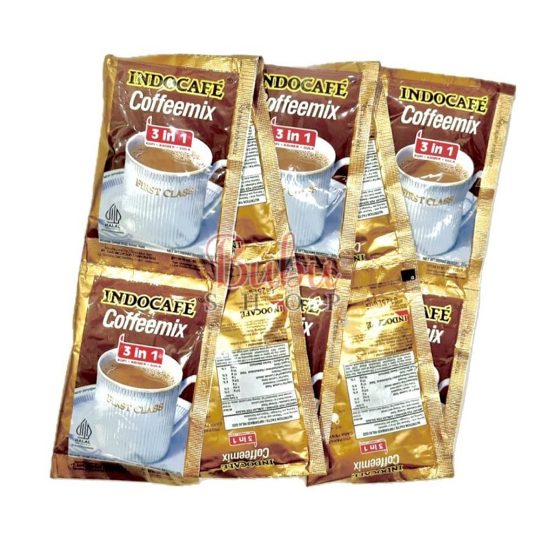 

PAKET LENGKAP KOPI INDOCAFE COFFEEMIX 1renceng 1sachet