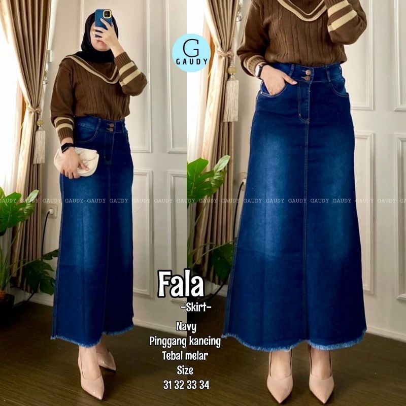 FALA SKIRT JEANS SPAN by GAUDY