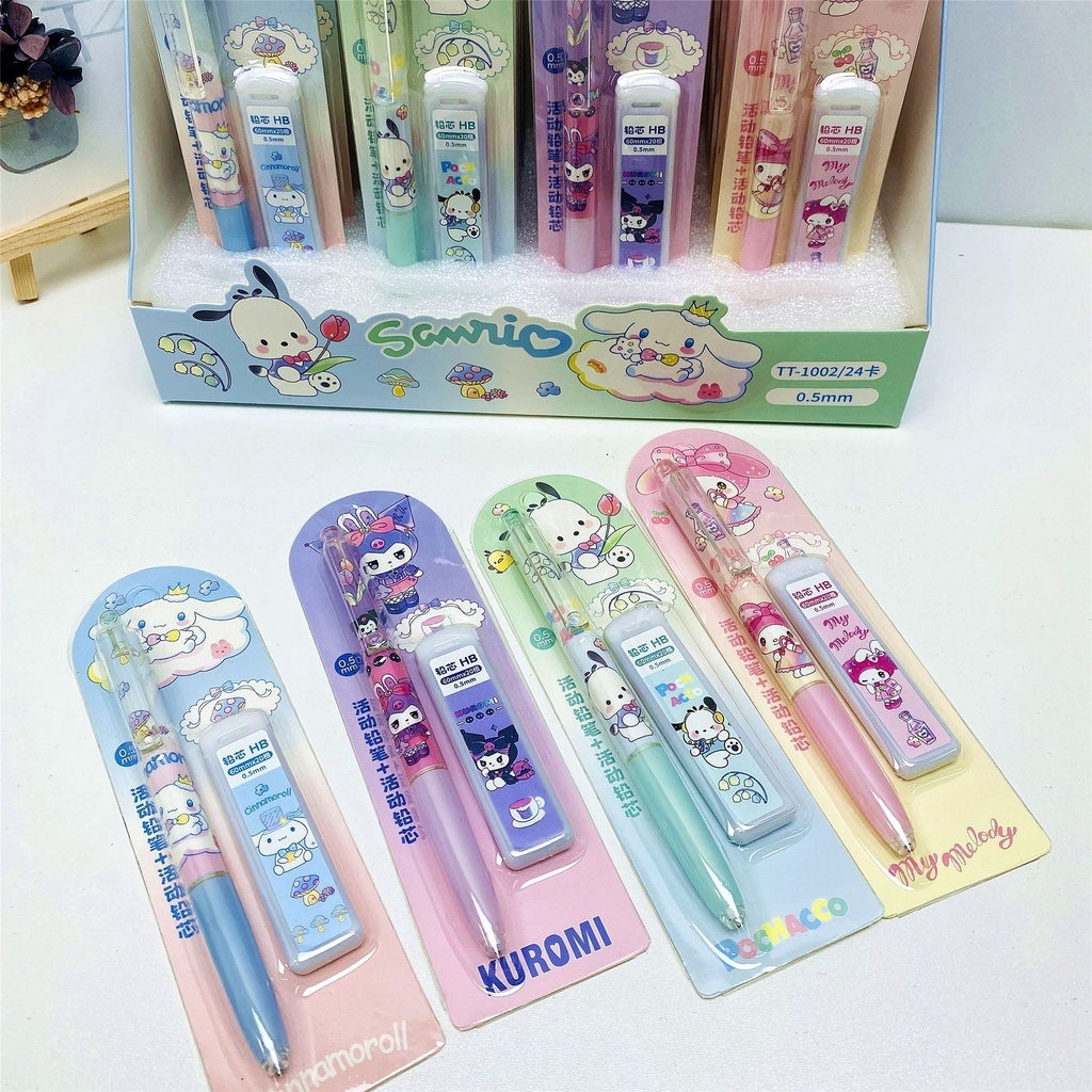 

FREE ISI PENSIL Pensil Mekanik 0.5 Kartun Sanrio Mechanical Pencil Cute