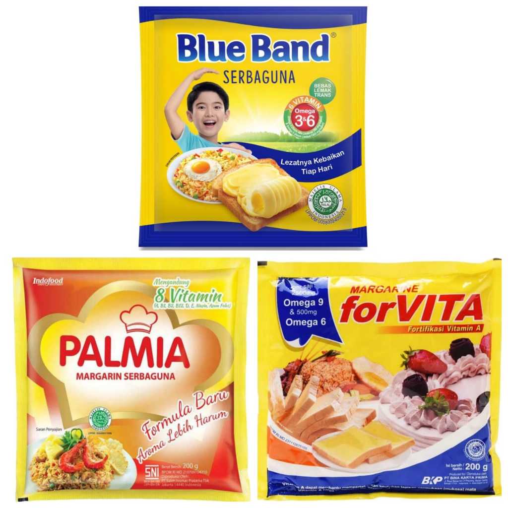 

MARGARIN 200 GRAM / BLUE BAND / PALMIA / FORVITA