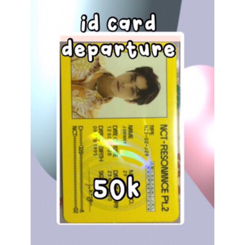 

pc id card departure johnny nct 127