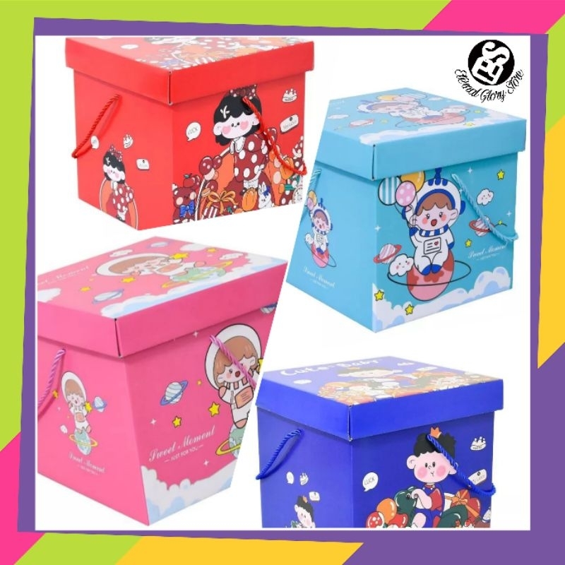 

kotak hadiah super tebal / bingkisan ulang tahun anak dan acara perayaan lainya