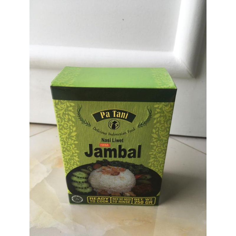 

Nasi instant pa tani liwet jambal 250gr
