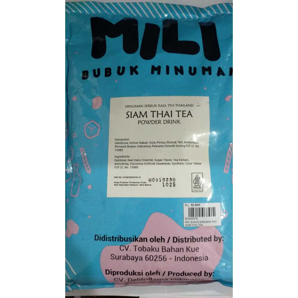 

MILI BUBUK MINUMAN 1KG SIAM THAI TEA