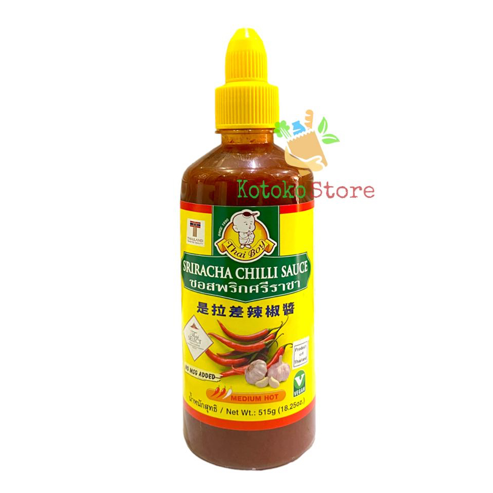 Thai Boy Sriracha Chilli Sauce / Saus Sambal Thai Boy Sriracha 515 gr