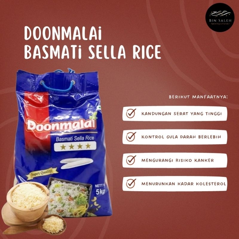 

DOONMALAI BERAS ARAB/BASMATI SELLA RICE 5KG