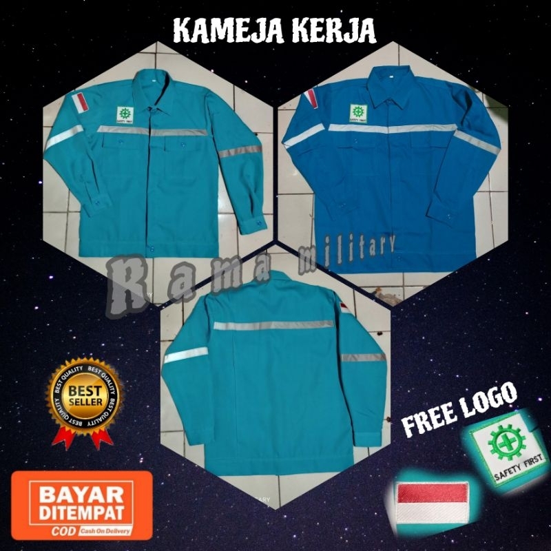 Baju kameja kerja atasan wearpack safety proyek las bengkel tekhnik
