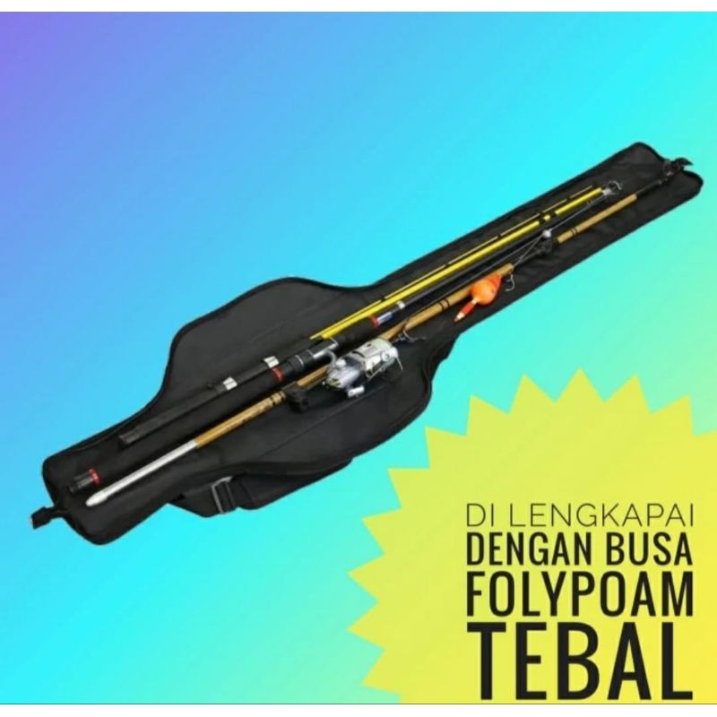 Tas joran pancing selempang tas peralatan memancing 100cm